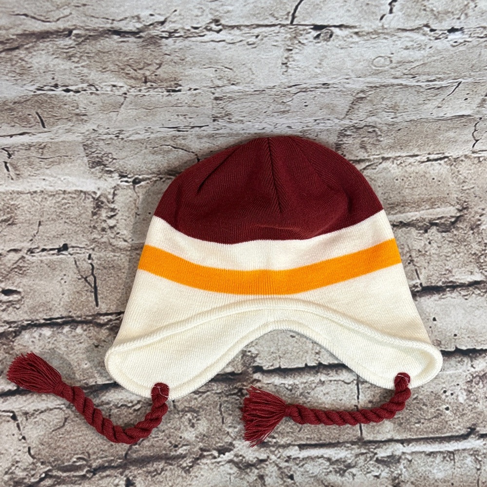Vintage- NFL Washington Redskins Knit Hat with Ear Flaps - Picture 2 of 9